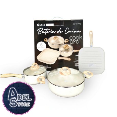 BATERIA DE COCINA 5pcs BLANCA